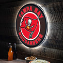 Tampa Bay Buccaneers NFL Football Large Round Edgelite LED Decor