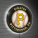 Pittsburgh Pirates Baseball Large Round Edgelite LED Decor