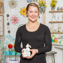 5.75" Ceramic Bunnies Tabletop Décor