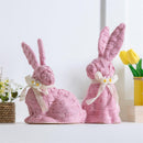 Pink Bunny with Artificial Table Décor Set