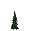 Shades of Green Table Décor Tree Flocked Resin Set