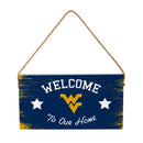 West Virginia University Wood Wall Sign, 6x11