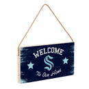 Seattle Kraken Wood Wall Sign, 6x11