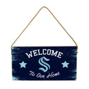 Seattle Kraken Wood Wall Sign, 6x11