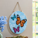 Pollinator Garden Butterfly Family, 18" Door Decor