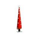 Set of 2 Red Polka Dot Metal Tree Statues