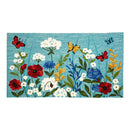 Indoor/Outdoor  Hooked Polypropylene Wildflower Accent Rug 24"x42"