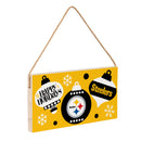 Pittsburgh Steelers Holiday Wood Wall Sign, 6x11