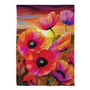 Poppy Sunset Suede House Flag