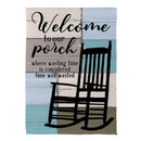 Porch Time Suede Garden Flag