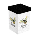 Pollinator Garden Ceramic Perfect Cup, Bee Happy, 17oz, Gift Box