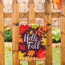 Plaid Hello Fall Garden Textured Suede,14es10471