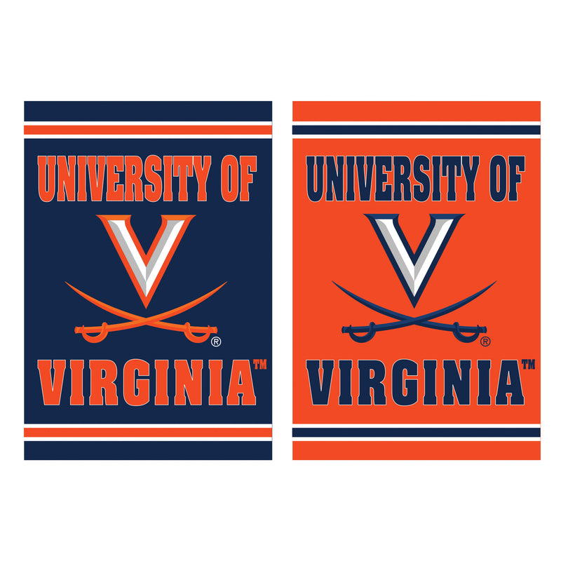 Evergreen Flag,Embossed Suede Flag, GDN Size, University of Virginia,12.5x0.2x18 Inches