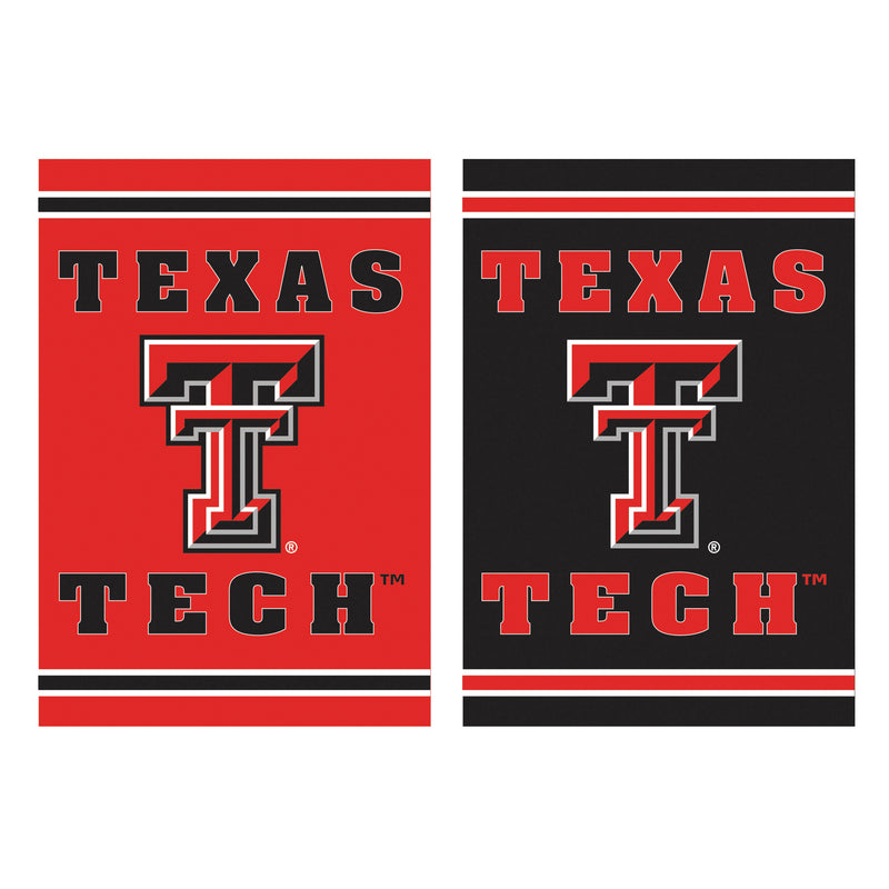 Evergreen Flag,Embossed Suede Flag, GDN Size, Texas Tech University,12.5x0.2x18 Inches