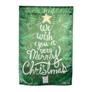 We Wish You a Merry Christmas Lustre Reversible Garden Flag,14lu11319fb