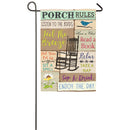 Porch Rules Garden Suede Flag,14s4878