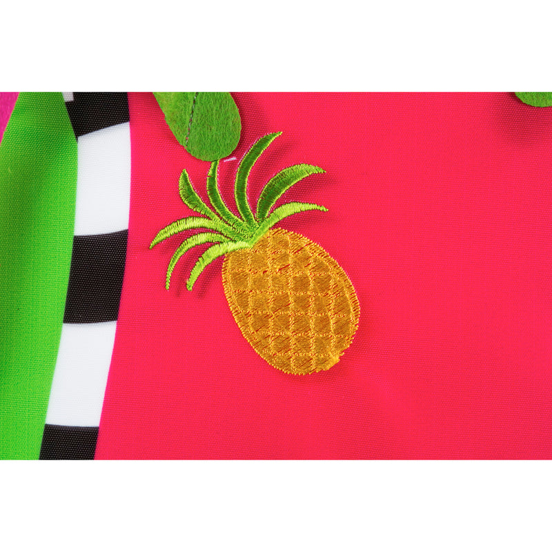 Pineapple Flip Flops Garden Applique Flag, 18"x12.5"inches