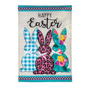 Bright Bunnies Garden Applique Flag,169436