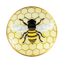 18" Glass Bird Bath, Bee,2gb781