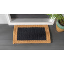 Natural Coir and Black Woven Mat, 3 Asst,2rm1217