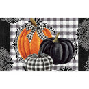 Pumpkin Check Embossed Floor Mat,41em2546