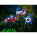 Americana Forever Botancials Lit Fabric Stakes, 3 Asst,47fs051bl
