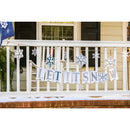 Snowflakes Seasonal Decor Banner,58b050