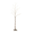 7'H Indoor/Outdoor Birch Tree with 280 Warm White and Multicolor Lights,65k02