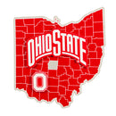 State Shape Wall Decor,, Ohio State University,6ws973