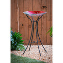 Metal Bird Bath Stand, Hourglass Shape,01119