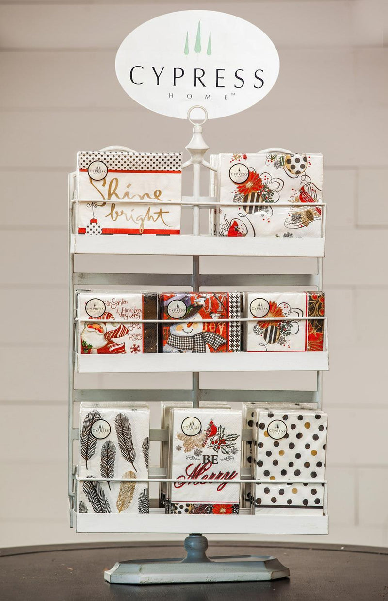 Countertop Metal Napkin Display Basket, Set of 6