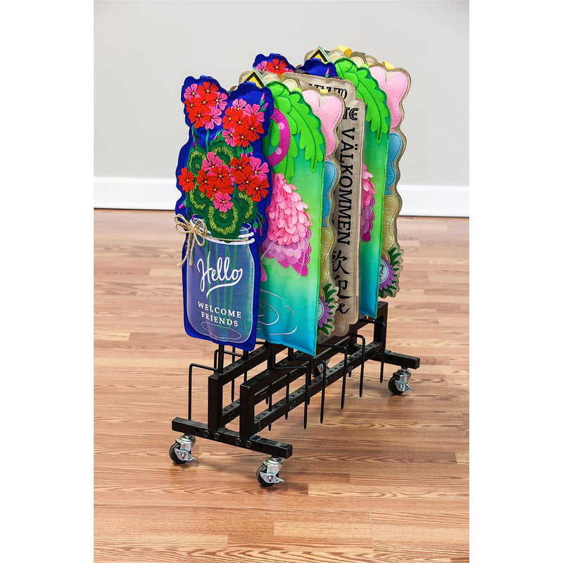 Garden Stand Merchandiser with Wheels