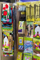 Garden Flag Waterfall Display for Pegboard