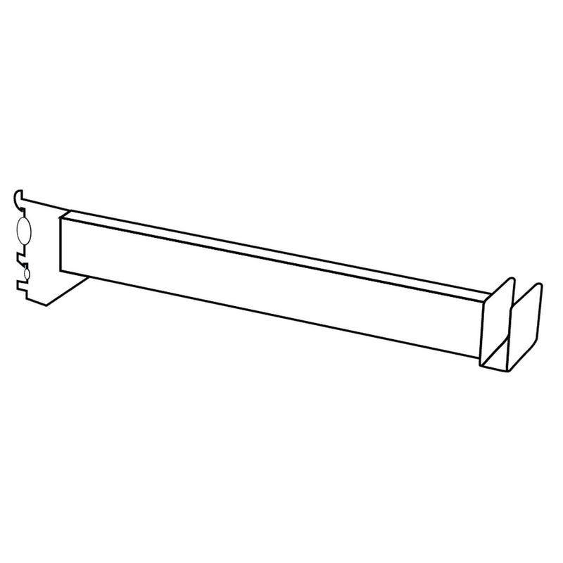11" Hangrail Brackets for 0.5" Slot Standard, White, Set of 2