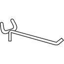 4" Pegboard Hook, White
