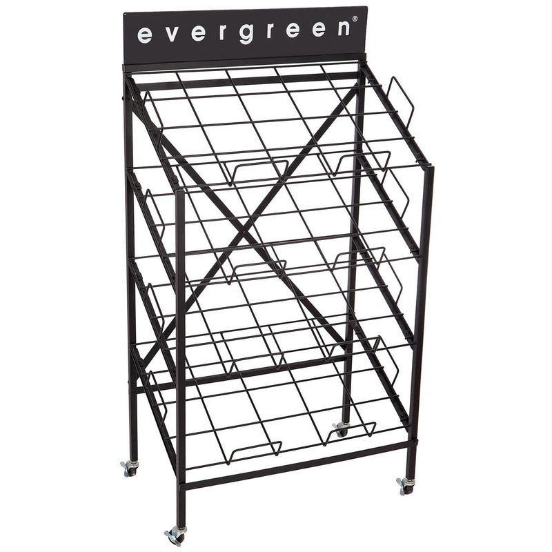 4-Shelf Metal Evergreen Floor Mat Display