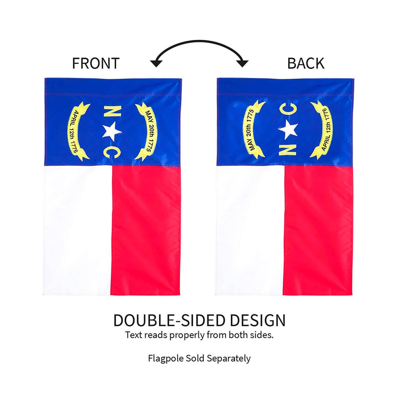 NC State Garden Applique Flag