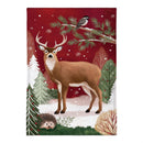 Woodland Storybook Reindeer Burlap House Flag