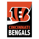 Cincinnati Bengals Burlap Flag House Size