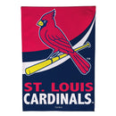 St Louis Cardinals Burlap Flag House Size