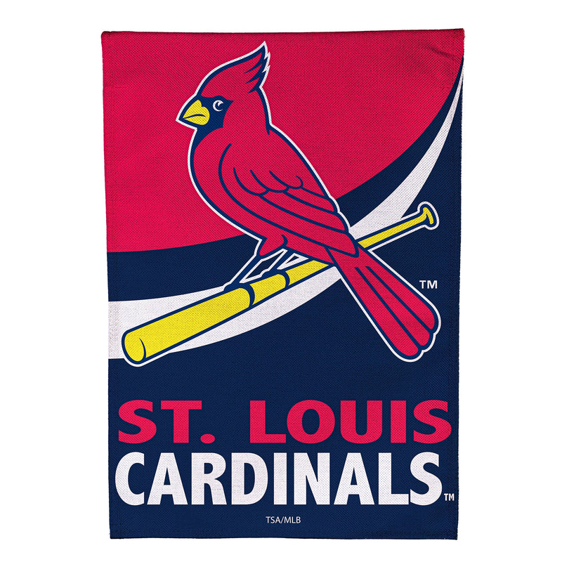 St Louis Cardinals Burlap Flag House Size
