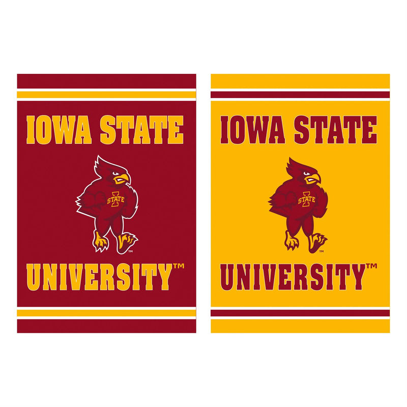 Embossed Suede Flag, House Size, Iowa State University