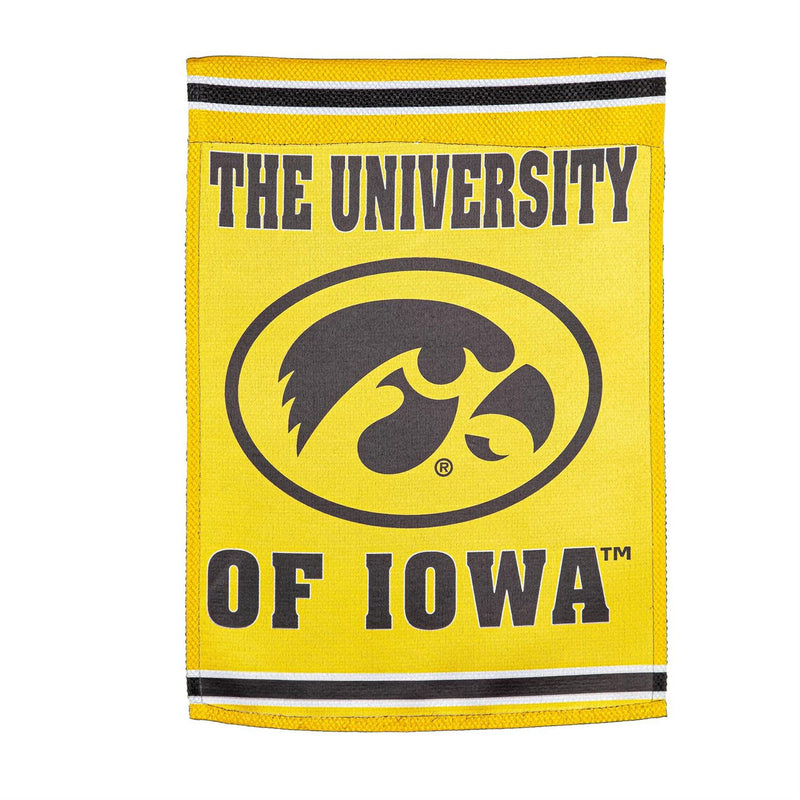 Embossed Suede Flag, House Size, University of Iowa