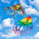 Ever Fliers Laser Cut Tail Rainbow Kite with Reel