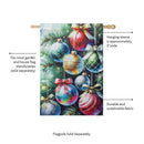 Holiday Ornaments Lustre House Flag