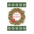 Christmas Cardinal Moire House Flag