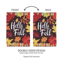 Plaid Hello Fall Suede House Flag