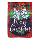 Christmas Botanicals Suede House Flag