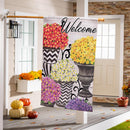 Fall Topiary Suede House Flag