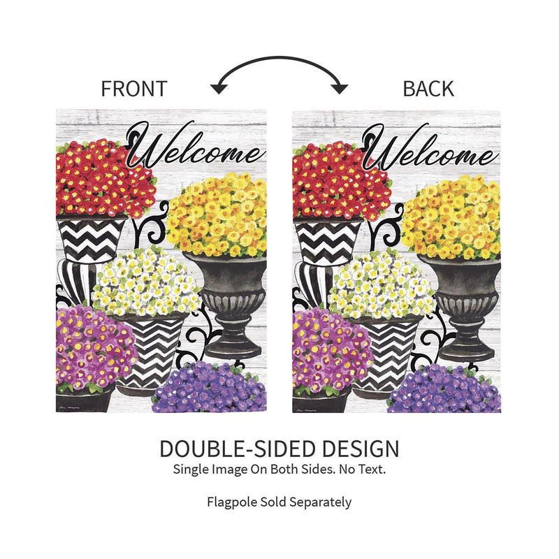 Fall Topiary Suede House Flag